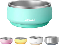 Pawaii dog bowl with 68oz capacity and double-wall stainless, built to last.