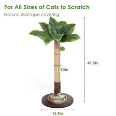 Pawalaya cat tree with 2-tier toy board for engaging play and hunting.