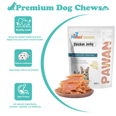 Pawant Chicken Jerky texture is chewy and satisfying for dogs during training.