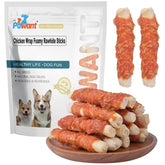 Pawant chicken-wrapped rawhide roll dog chew for training rewards and long-lasting entertainment