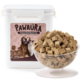 Pawaura freeze-dried beef liver treat tub, convenient rewards for pets