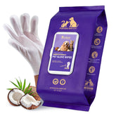 PawBubble Wipes glove design enables precise, stress-free grooming on pets.