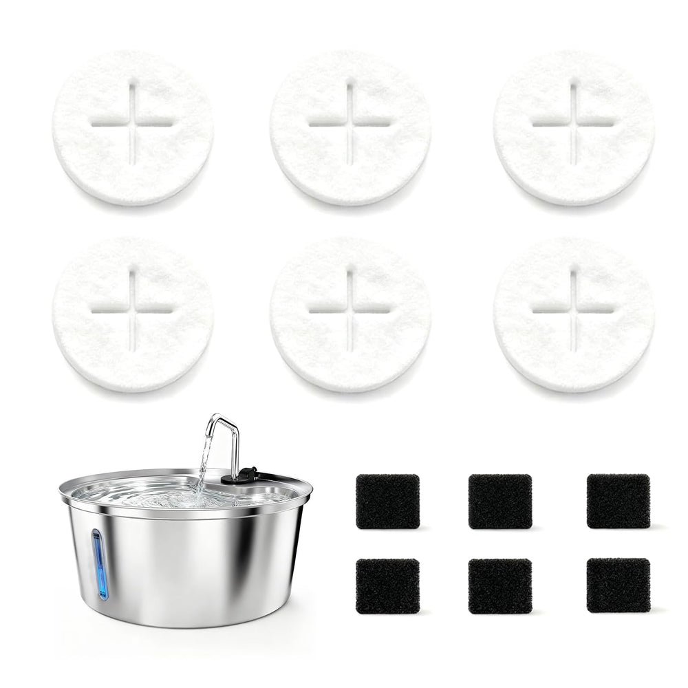 Pawccoli dog fountain filters six-pack for clean water