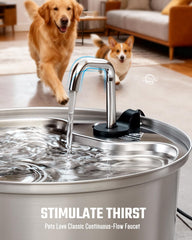 Pawccoli multi-filtration system with activated carbon and resin for fresh water.
