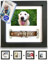 PAWCEPTIVE dog memorial frame offers five display options for lasting memories.