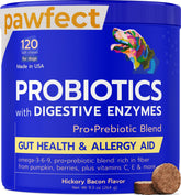 PAWFECTCHEW probiotic chews packaging signaling premium gut support for dogs