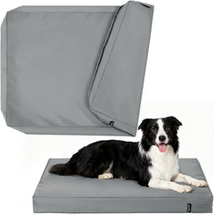 PAWFINITY waterproof dog bed cover keeps the 40x27x4 crate dry and clean.