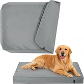 PAWFINITY waterproof dog bed cover shows full-coverage leak protection for 46x29x4 beds