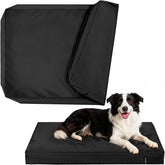 PAWFINITY waterproof dog bed cover with a waterproof coating protects the bed from spills and accidents.
