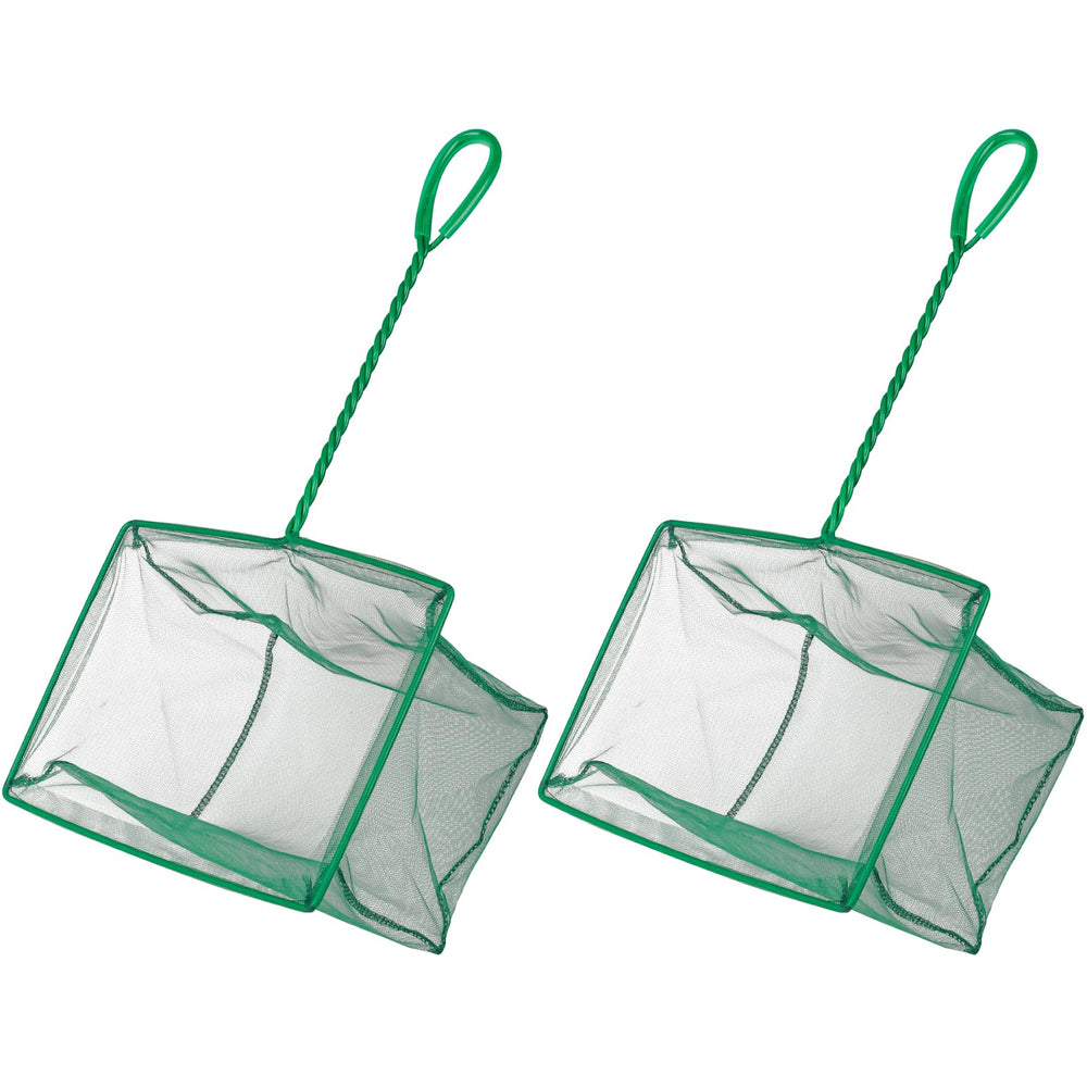 Pawfly 10-inch aquarium net with large square frame for gentle fish transfer.