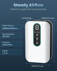 Pawfly aerator dual modes for continuous or intermittent airflow