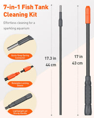 Pawfly algae scraper stainless steel head for precise removal.