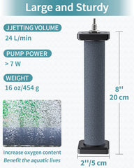 Pawfly air stone cylinder stays stable in water with weighted ends