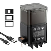 Pawfly auto-feeder timer dispensing on schedule for reliable fish care.