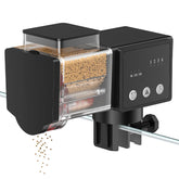 Pawfly automatic fish feeder front view with timer for reliable feeding.