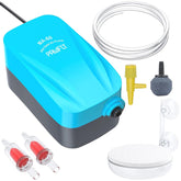 Pawfly compact air pump front view for quiet, space-saving aquarium aeration.