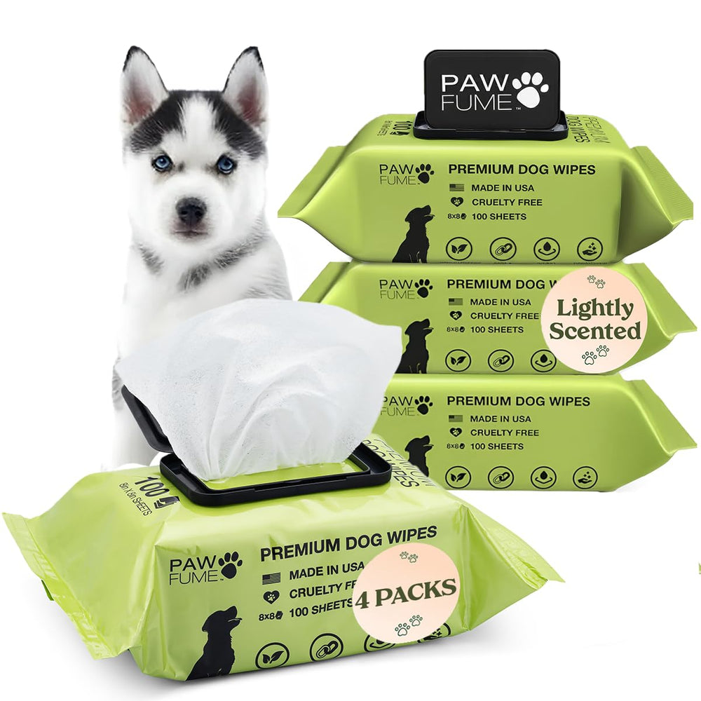 Paw Fume eye wipes with moisture-lock cleanse around eyes for sensitive skin