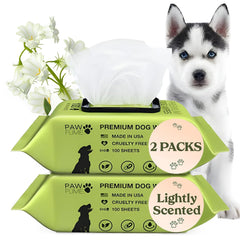 Pawfume dog wipes pack cover with resealable lid for quick on-the-go freshness.