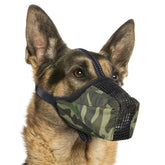 Pawfun mesh dog muzzle with breathable soft mesh for cool, comfortable wear.