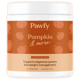 Pawfy Pumpkin Powder dog meal topper enhances digestion during mealtime.