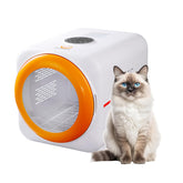 PawGalaxy Dryer Box with 30M ions smooths fur and reduces static.