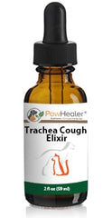 PawHealer Trachea Cough Elixir bottle with dropper for easy dosing in small pets