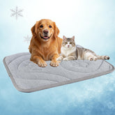 Pawhoo Dog Cooling Mat top view showing cooling fabric for quick comfort.