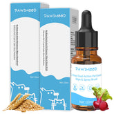 Pawimood concentrated essence bottle-dropper for quick, travel-friendly pet refresh.