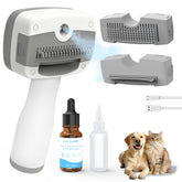 Pawimood pet steam brush package front for easy grooming sessions.