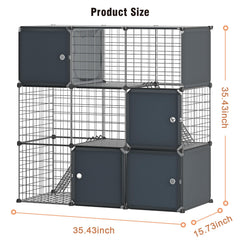 PAWING foldable litter box drawer highlights easy cleaning and containment.