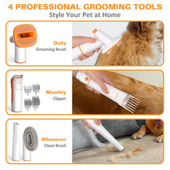 PAWING low-noise operation for calm grooming sessions