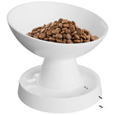 Pawinner raised cat food bowl with ant-proof design keeps outdoor meals clean.