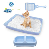 PAWISE cat litter box front entry for tiny kittens, easy access.