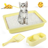 PAWISE litter box with kitten starter kit for easy access and clean setups