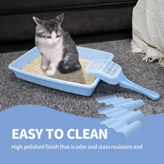 PAWISE cat litter scoop makes quick, hygienic cleanup after each use.