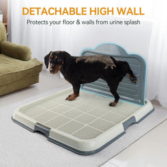 PAWISE elevated mesh grid design drains urine into lower tray for hygiene