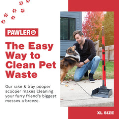 Pawler Pooper Scooper large tray demonstrates ample capacity for fewer trips.