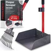Pawler Pooper Scooper with a long handle for easy yard cleanup.