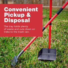 Pawler Pooper Scooper used on grass, dirt, and gravel across surfaces