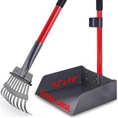 Pawler Pooper Scooper features rust-proof metal for durable outdoor use.