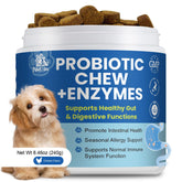 Pawlooza Probiotics Dog Allergy Chews package promotes immune balance and skin comfort benefits.