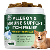 Pawlooza Probiotics for Dogs bottle showing 10B CFU for gut balance