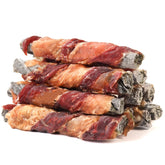 Pawmate chicken duck wrapped cod skin sticks pack showing long chew