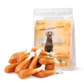 Pawmate chicken-wrapped calcium bone hero, tasty chew for dental care and joint support.