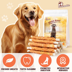 Pawmate dog chew packaged treats ready for training sessions.