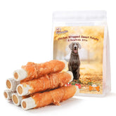 Pawmate large-breed chicken-wrapped rawhide chew for extended chewing and rewards