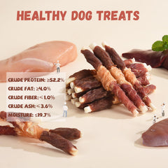 Pawmate rawhide sticks close-up highlighting a long-lasting chew.
