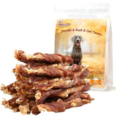 Pawmate triple-flavor sticks in packaging showcasing a protein-rich treat.