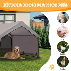 PAWMMO dog shade shelter waterproof roof close-up highlighting rain protection and durability