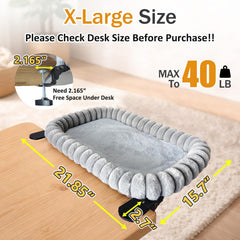 Pawow X-Large Cat Desk Bed spacious surface inviting stretch for large cats